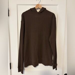 Old Navy Dark Brown Waffle Knit Hoodie